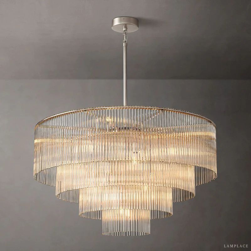 Amadeo Prismatic Array Round Chandelier 40"