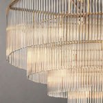 Amadeo Prismatic Array Grand Glass Chandelier 36"
