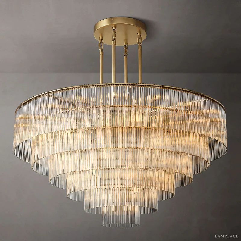 Amadeo Prismatic Array Round Chandelier 60"
