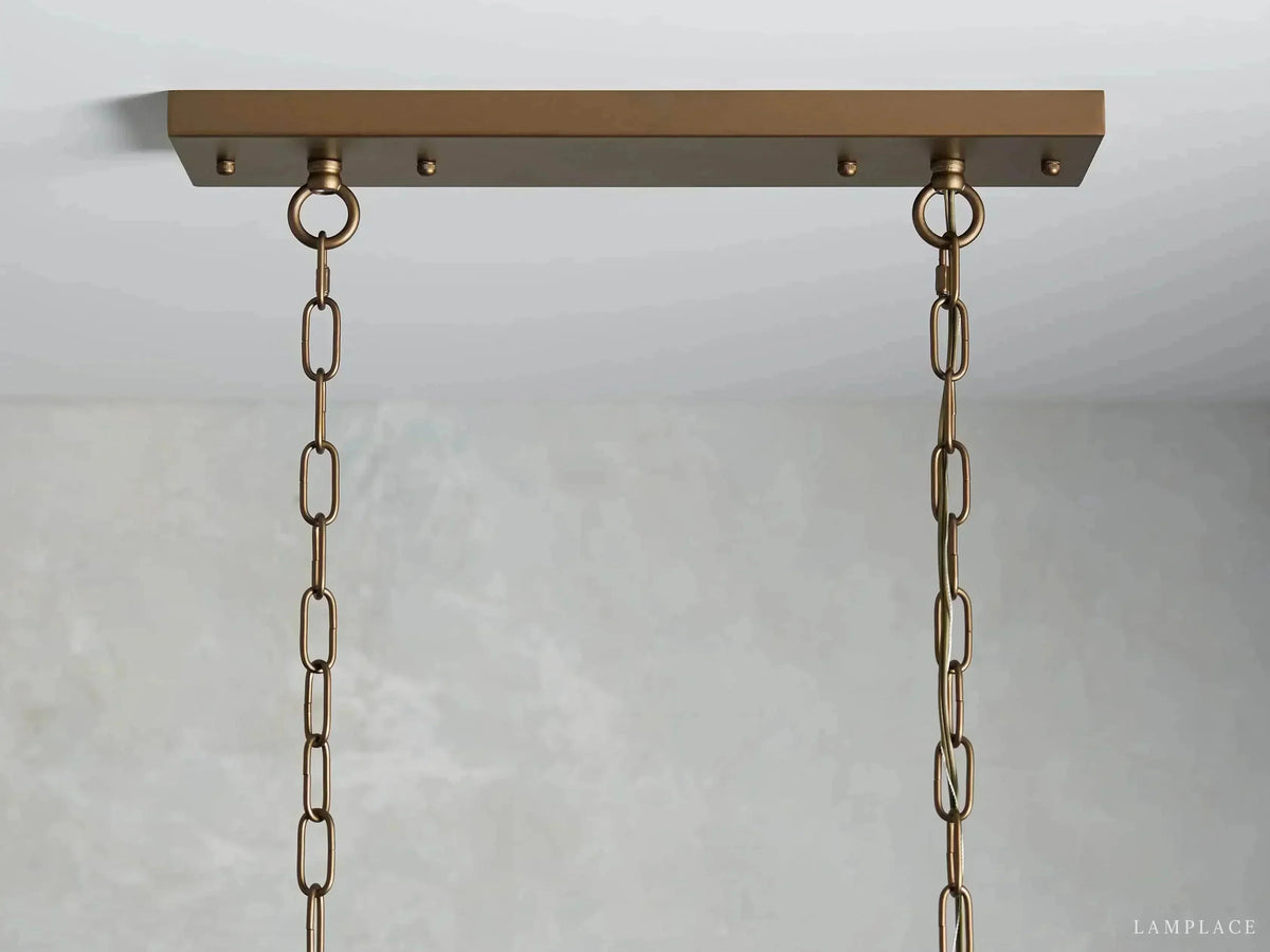Anabella Exquisite Crystal Rectangular Chandelier