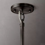 Cielo Lustred Glass Three-Tier Round Chandelier 48"