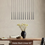 Aquitaine Faceted Cluster Linear Chandelier 60"