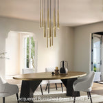 Aquitaine Faceted Cluster Round Chandelier 30"