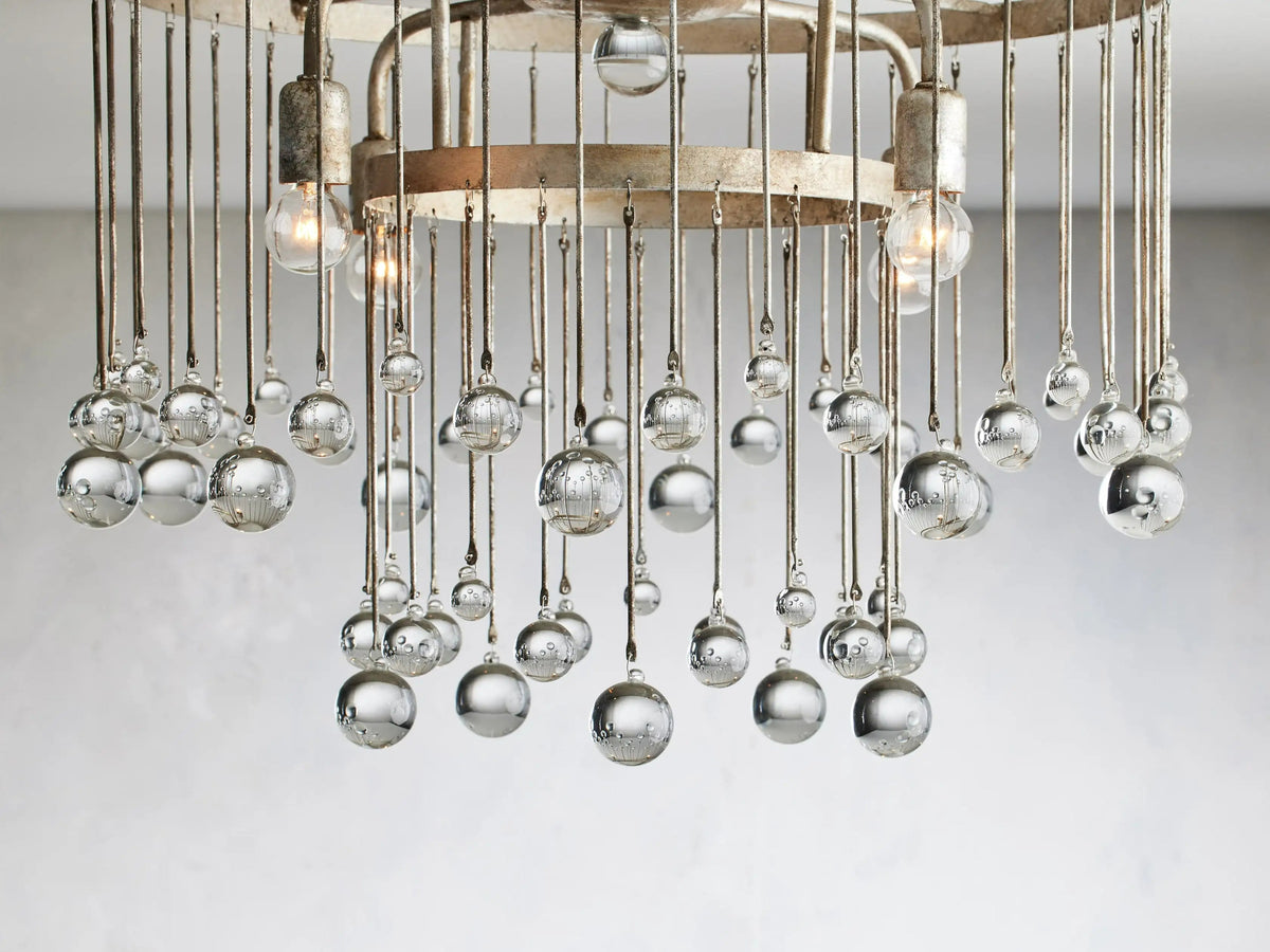 Aubrey Crystal Ball Flush Mount