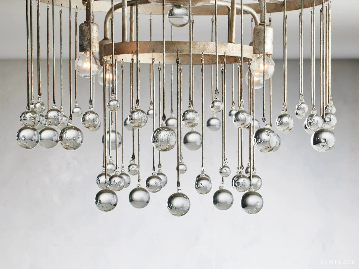 Aubrey Crystal Ball Flush Mount