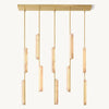 Audubon Sculpt Alabaster Linear Chandelier 54"
