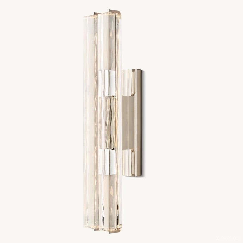 Audubon Sculpt Crystal Double Wall Sconce
