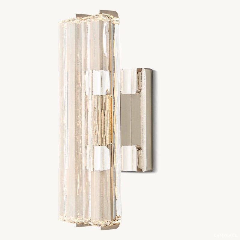 Audubon Sculpt Crystal Double Wall Sconce