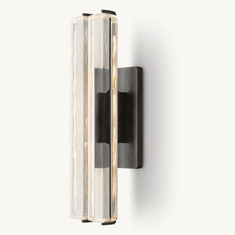 Audubon Sculpt Crystal Double Wall Sconce