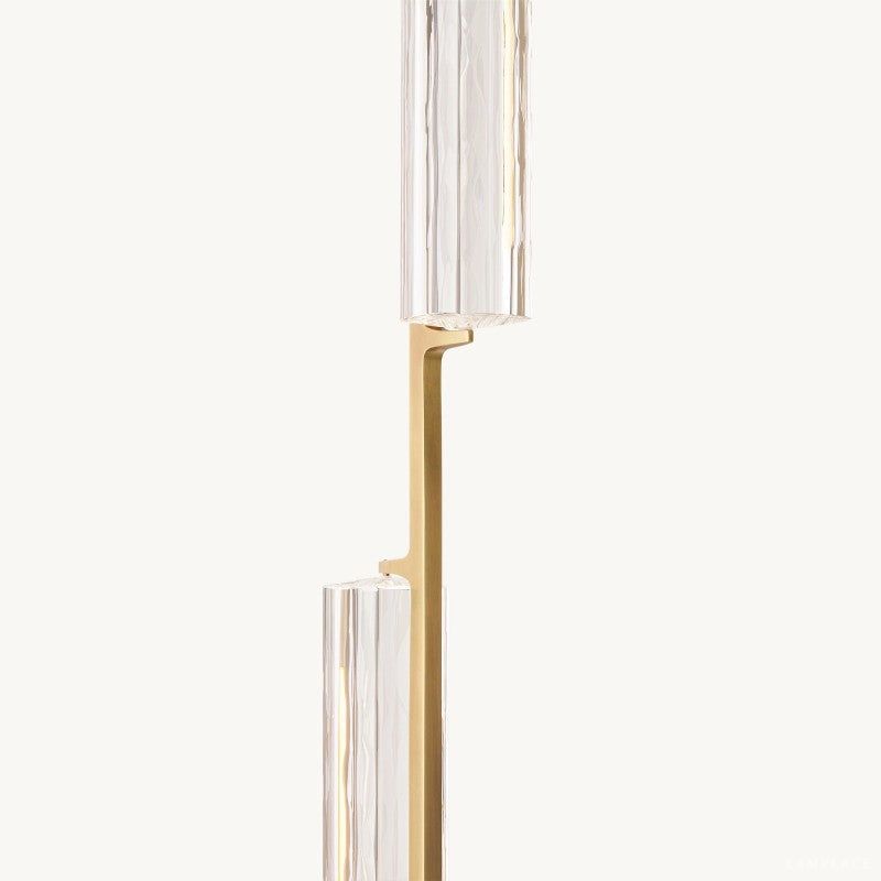 Audubon Sculpt Crystal Linear Chandelier 54"