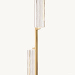 Audubon Sculpt Crystal Linear Chandelier 54"