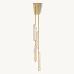 Audubon Sculpt Crystal Linear Chandelier 54"