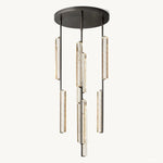 Audubon Sculpt Crystal Round Chandelier 24"