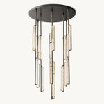 Audubon Sculpt Crystal Round Chandelier 40"