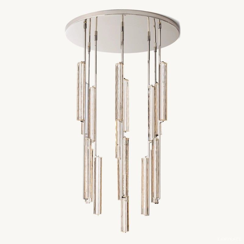 Audubon Sculpt Crystal Round Chandelier 40"