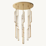 Audubon Sculpt Crystal Round Chandelier 40"