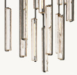 Audubon Sculpt Crystal Round Chandelier 56"