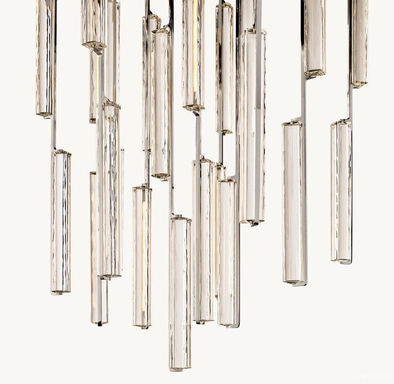 Audubon Sculpt Crystal Round Chandelier 56"