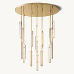 Audubon Sculpt Crystal Round Chandelier 56"