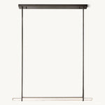 Audubon Sculpt Crystal Single Bar Linear Chandelier 60"