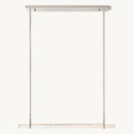 Audubon Sculpt Crystal Single Bar Linear Chandelier 60"