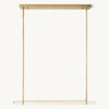 Audubon Sculpt Crystal Single Bar Linear Chandelier 60"
