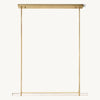 Audubon Sculpt Crystal Single Bar Linear Chandelier 60"