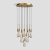 Soltaire Raindrop Glass Round Chandelier
