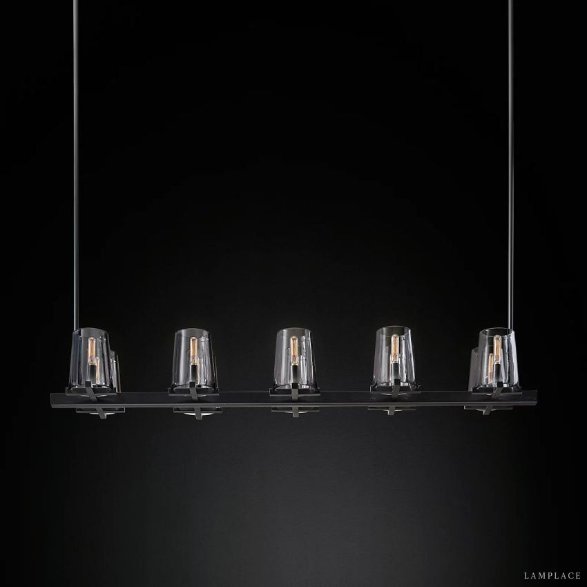 Pauillac Modern Heritage Linear Chandelier 49"
