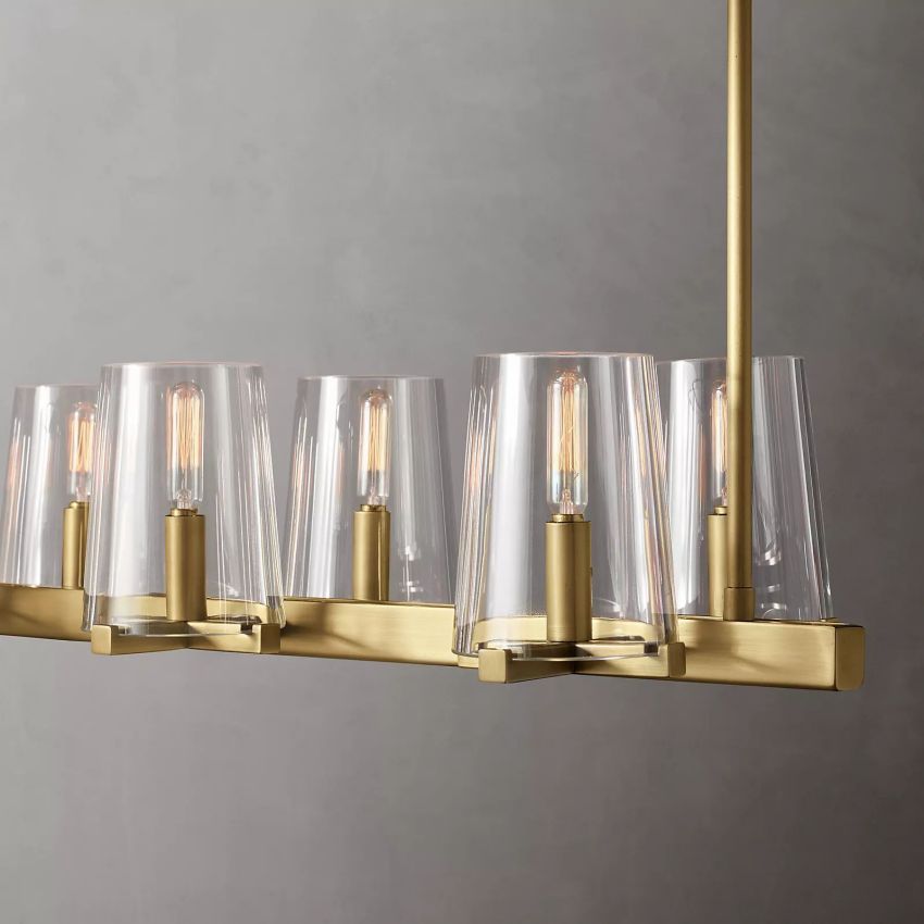 Pauillac Modern Heritage Linear Chandelier 49"