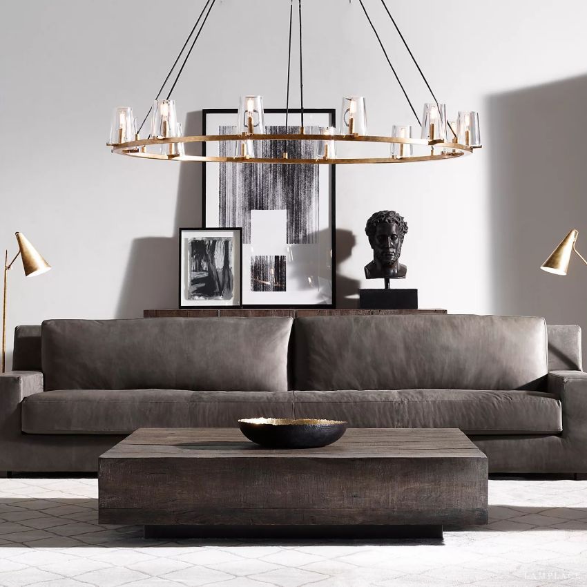 Pauillac Modern Heritage Round Chandelier 36"