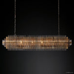 Emile Gradient Spire Rectangular Chandelier 54"
