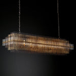 Emile Gradient Spire Rectangular Chandelier 54"