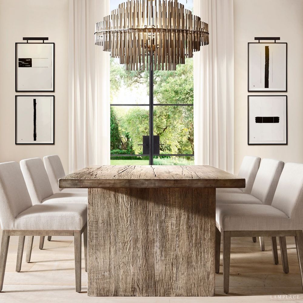 Emile Gradient Spire Round Chandelier 32"