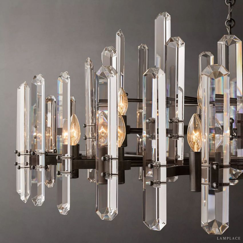 Monclair Radiant Crystal Round Chandelier 36"