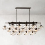 Cabrette Float Glass Linear Chandelier 72"