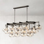 Cabrette Float Glass Linear Chandelier 72"