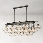 Cabrette Float Glass Linear Chandelier 72"