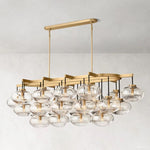 Cabrette Float Glass Linear Chandelier 72"