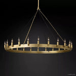 Camino Vintage Industrial Round Chandelier 50"