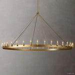 Camino Vintage Industrial Round Chandelier 73"