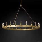 Camino Vintage Industrial Round Chandelier 50"