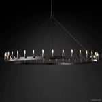 Camino Vintage Industrial Round Chandelier 73"