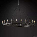 Camino Vintage Industrial Round Chandelier 50"