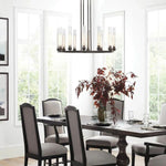 Andreas Modern Glass Round Chandelier