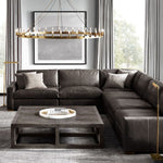 Camino Vintage Industrial Round Chandelier 38"