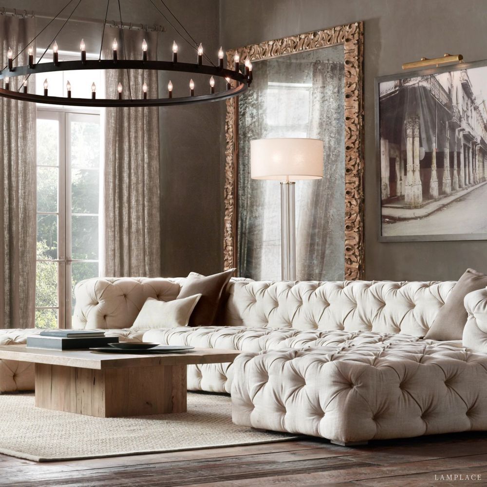 Camino Vintage Industrial Round Chandelier 50"