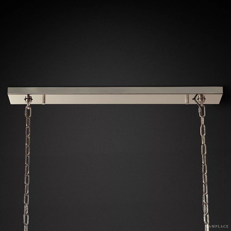Cascada Stacked Prism Rectangular Chandelier 54"