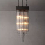 Cascada Stacked Prism Square Chandelier 21"