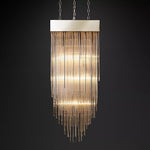 Cascada Stacked Prism Square Chandelier 21"